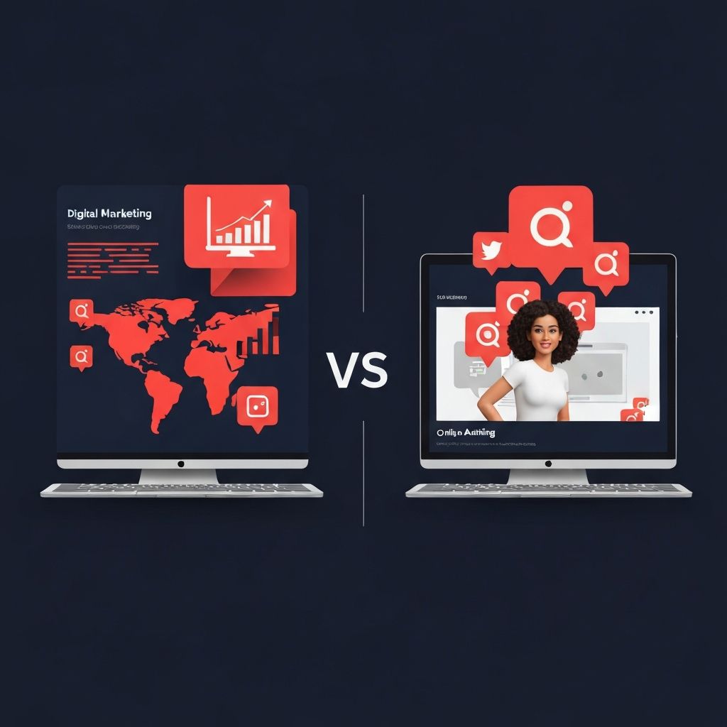 Digital Marketing vs Online Advertising