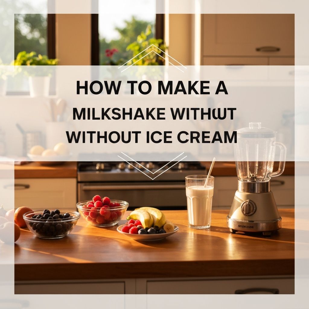 How to Make a Milkshake Without Ice Cream